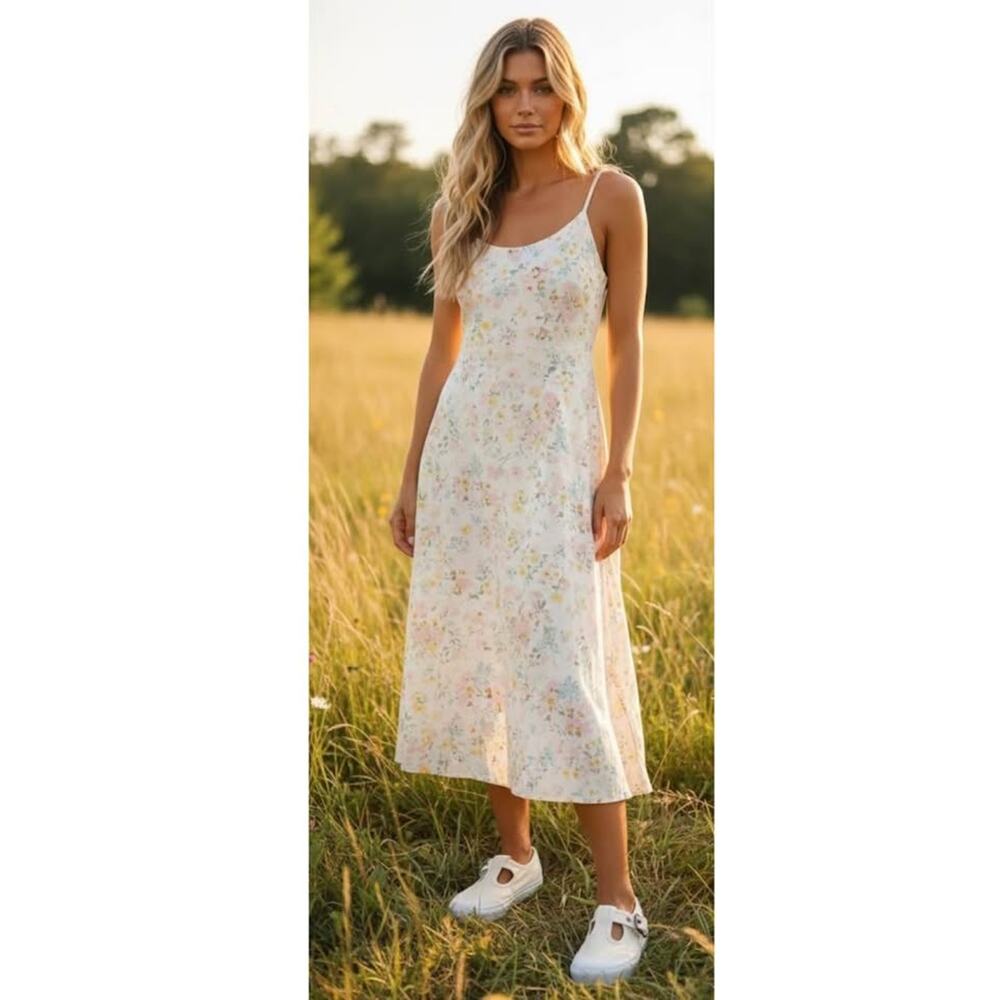 New Womans Vans Cream Mary Jane Style Buckle Shoes Size 7 1/2